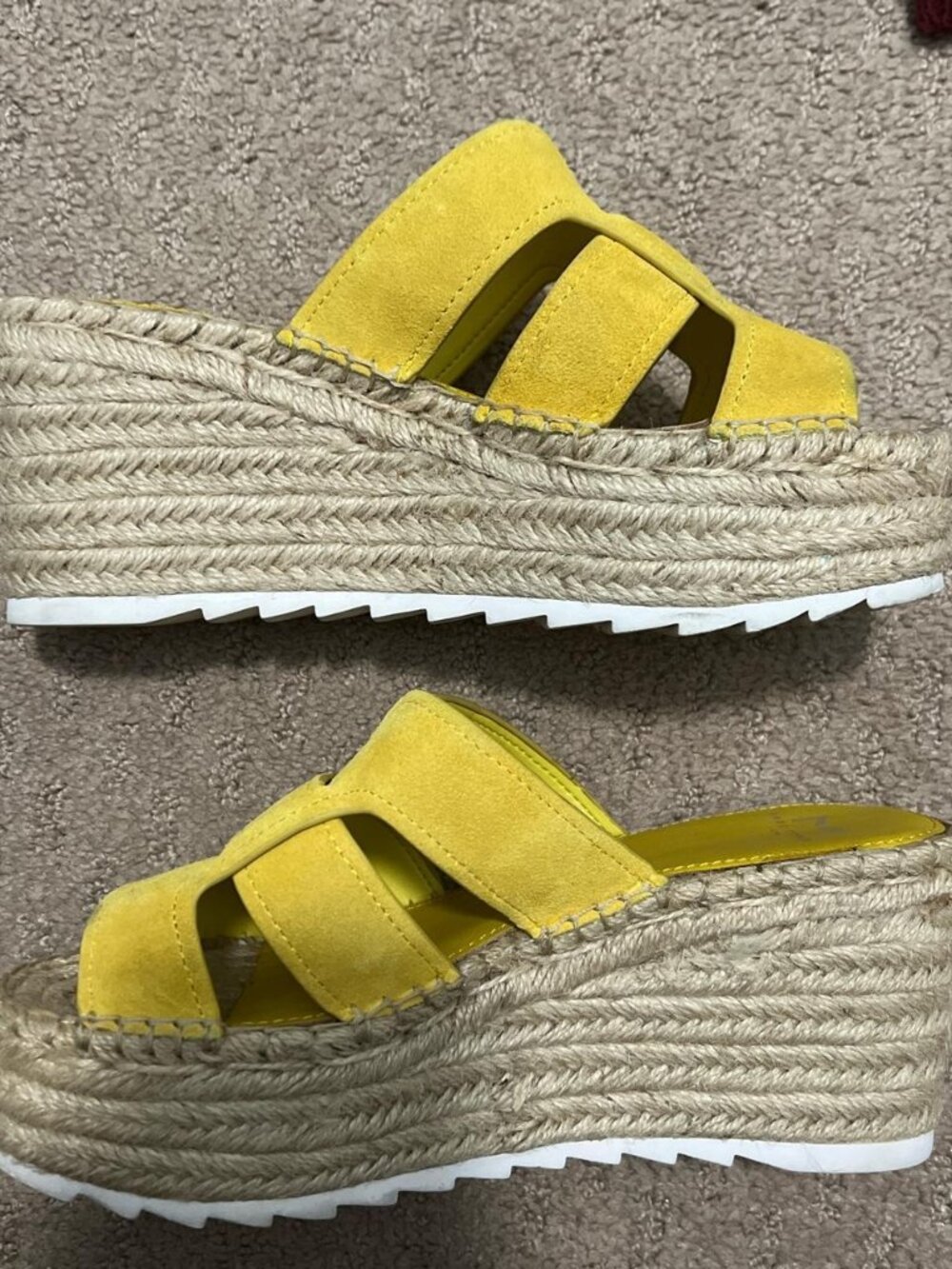 Marc Fisher Women's Yellow Wedges